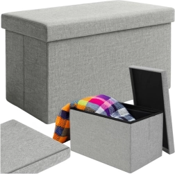 Dīvāns ar glabātuvi pelēks 60x30x30 cm Ruhhy