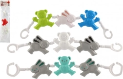 Ķēdīte ratiņiem ar lāčukiem un zaķīti