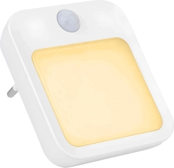 LED naktslampiņa kontaktligzdai ar kustības un krēslas sensoru