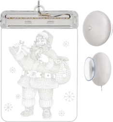 LED 3D vitrāžas gaisma - 1 gab. – Santa