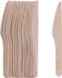 Wooden disposable knives 16.5 cm – 20 pcs
