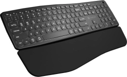 Bezvadu ergonomiska tastatūra NATEC Porifera ar Bluetooth un 2,4 GHz