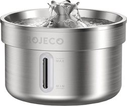 ROJECO stainless steel fountain for dogs and cats