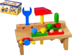 Detoa darbagalds – koka darba galds ar instrumentiem