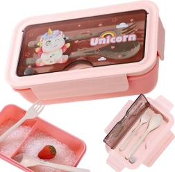 Uzkodu kastīte ar nodalījumiem un piederumiem 1 l