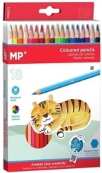 Krāsainie zīmuļi MP 18 gab.