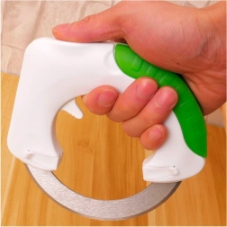 Multifunkcionāls apaļš nazis picai, gaļai un dārzeņiem