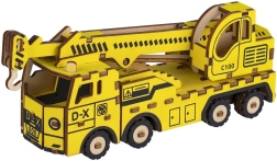 Woodcraft Wooden 3D Puzzle Crane Truck