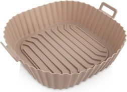 Silikona ieliktnis karstā gaisa fritierim 22 cm – bēšs