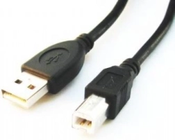 USB 2.0 kabelis A–B 3 m melns