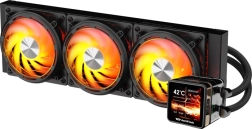 DarkFlash Explore DE360 360 mm CPU Liquid Cooler with IPS Display (Black)