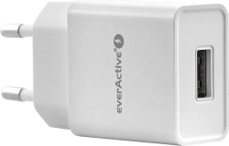 Tīkla lādētājs EVERACTIVE 1× USB 1 A balts