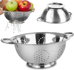 Stainless Steel Kitchen Colander 28 cm with Base
