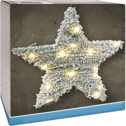 Spīdoša zvaigzne 40 cm ar 30 LED un taimeri