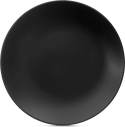 Keramikas seklā šķīvja melnā krāsā 27 cm