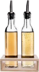 Stikla eļļas un etiķa dozatori statīvā 2×300 ml