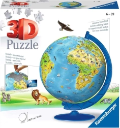 Ravensburger 3D puzle bērnu globuss 180 detaļas
