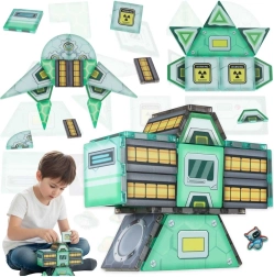 Magnetic Building Set Space Station STEM, 108 Pieces