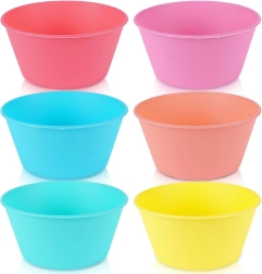 Plastmasas bļodas 12,5 cm, 400 ml – komplekts 6 gab.