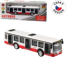 Metāla autobuss ar atpakaļgaitas piedziņu un atveramām durvīm