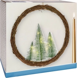 Light-up Christmas wreath with LEDs, 40 cm