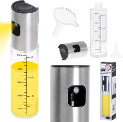 Stiklena eļļas smidzināšanas pudele ar dozatoru 100 ml