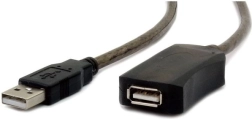 Active USB Extension Cable 2.0 AM-AF 5m Black