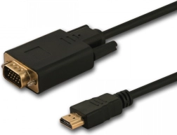 HDMI uz VGA kabelis 1,8 m ar aktīvo čipu