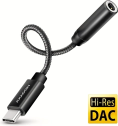 Ārējā USB‑C skaņas karte AXAGON ADA‑HC 32 bitu DAC ar 3,5 mm ligzdu (384 kHz)