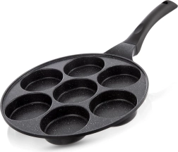 Granīta panna olām ar 7 atverēm GRANDE 27 cm