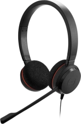 Jabra Evolve 20 stereo headset with USB‑A/USB‑C (MS)