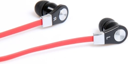 Austiņas MAGICSOUND DS-2 ar mikrofonu melni-sarkanas