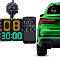 Inteliģents LED displejs aizmugurējā auto logam 32×32 RGB ar vadību caur lietotni