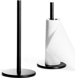 Metāla papīra dvieļu turētājs, melns, 33 cm