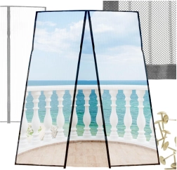 Magnētiska moskītu tīkliņš durvīm 110 × 220 cm