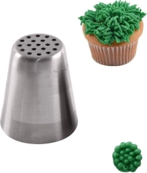 Russian stainless steel piping tip – grass/hair