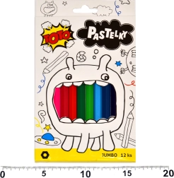 Jumbo sešstūra krītiņi 12 gab.