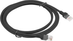 6. kategorijas patchcord kabelis 2 m melns