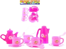 Pink tea set for kids