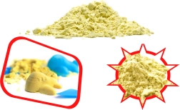 Maģiskās kinētiskās smiltis bērniem 1 kg – Dzeltens