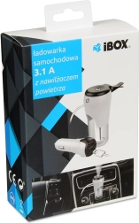 USB autonabādētājs 2.1A ar aromāta difuzoru iBOX CH-01