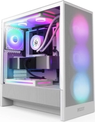 Datora korpuss NZXT H5 Flow RGB Balts