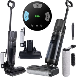 Bezvadu mazgājošais putekļsūcējs RUHHY Lixo 200 W ar pašattīrīšanās funkciju