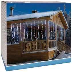 Āra piekaramais LED gaismas aizkars 220 LED 2 m