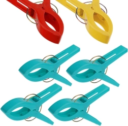 Pludmales dvieļu klipši, 4 gab. komplekts