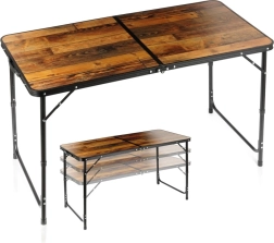 Saliekams tūrisma galds Vilde 3in1 ar regulējamu augstumu 120 × 60 cm