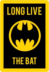 Batman kājslauķis 80 × 120 cm – licencēts poliestera kājslauķis