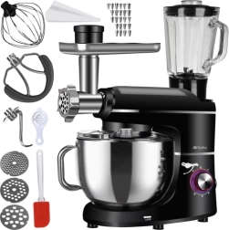 RUHHY 3‑vienā planētais virtuves kombains ar blenderi un gaļas mašīnu, 6,2 l, 1500 W