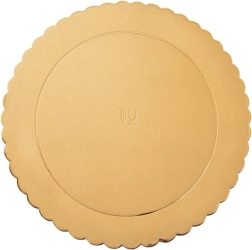 Gold round cake board 26 cm