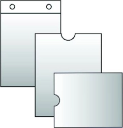 Caurspīdīgs vāks darba laika kartēm 100 × 220 mm, 120 mikroni